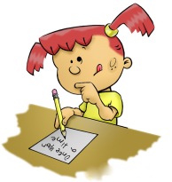 Girl Blogger cartoon_picture_of_girl_writing